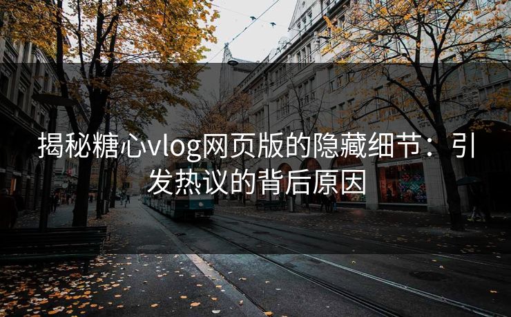 揭秘糖心vlog网页版的隐藏细节：引发热议的背后原因