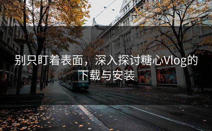 别只盯着表面，深入探讨糖心Vlog的下载与安装