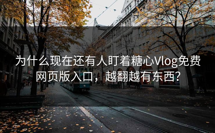 为什么现在还有人盯着糖心Vlog免费网页版入口，越翻越有东西？